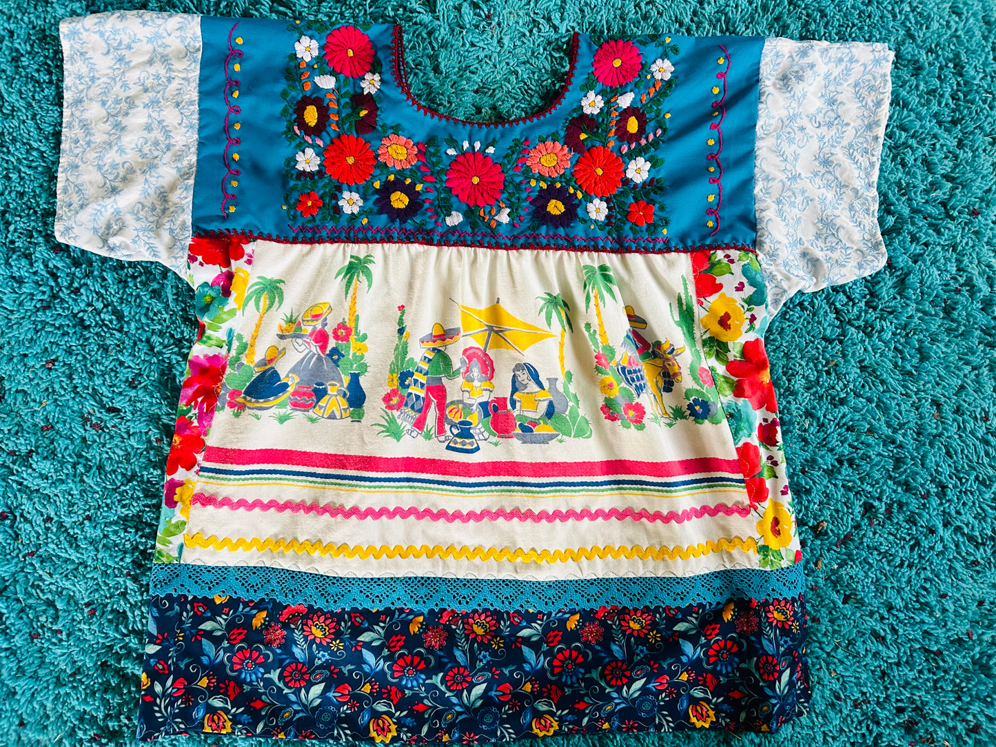 Vintage Frida Mexican Blouse