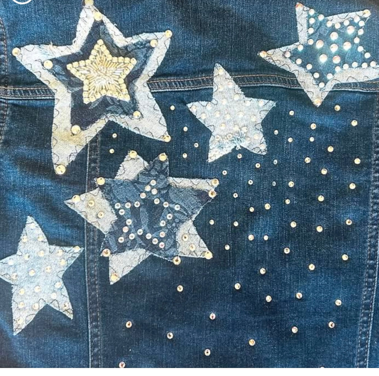 Dallas Cowboy Star Bling Denim Jacket
