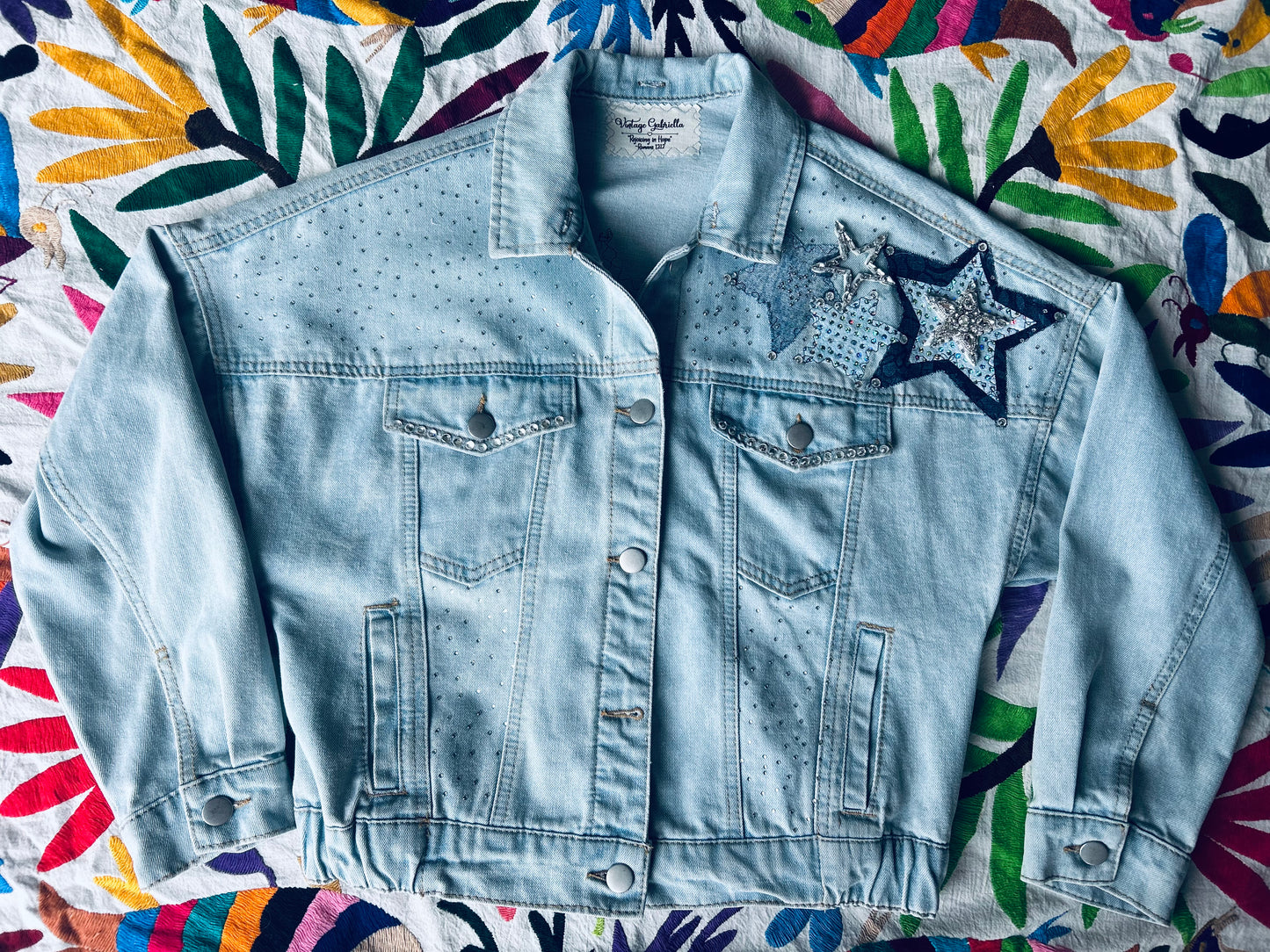 Dallas Cowboy Star Bling Denim Jacket
