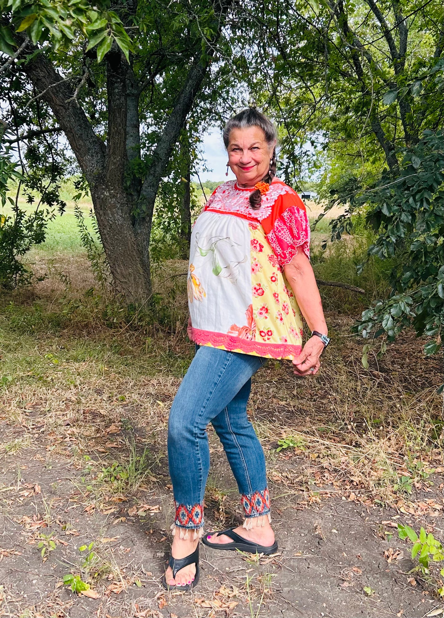 Vintage Frida Mexican Blouse