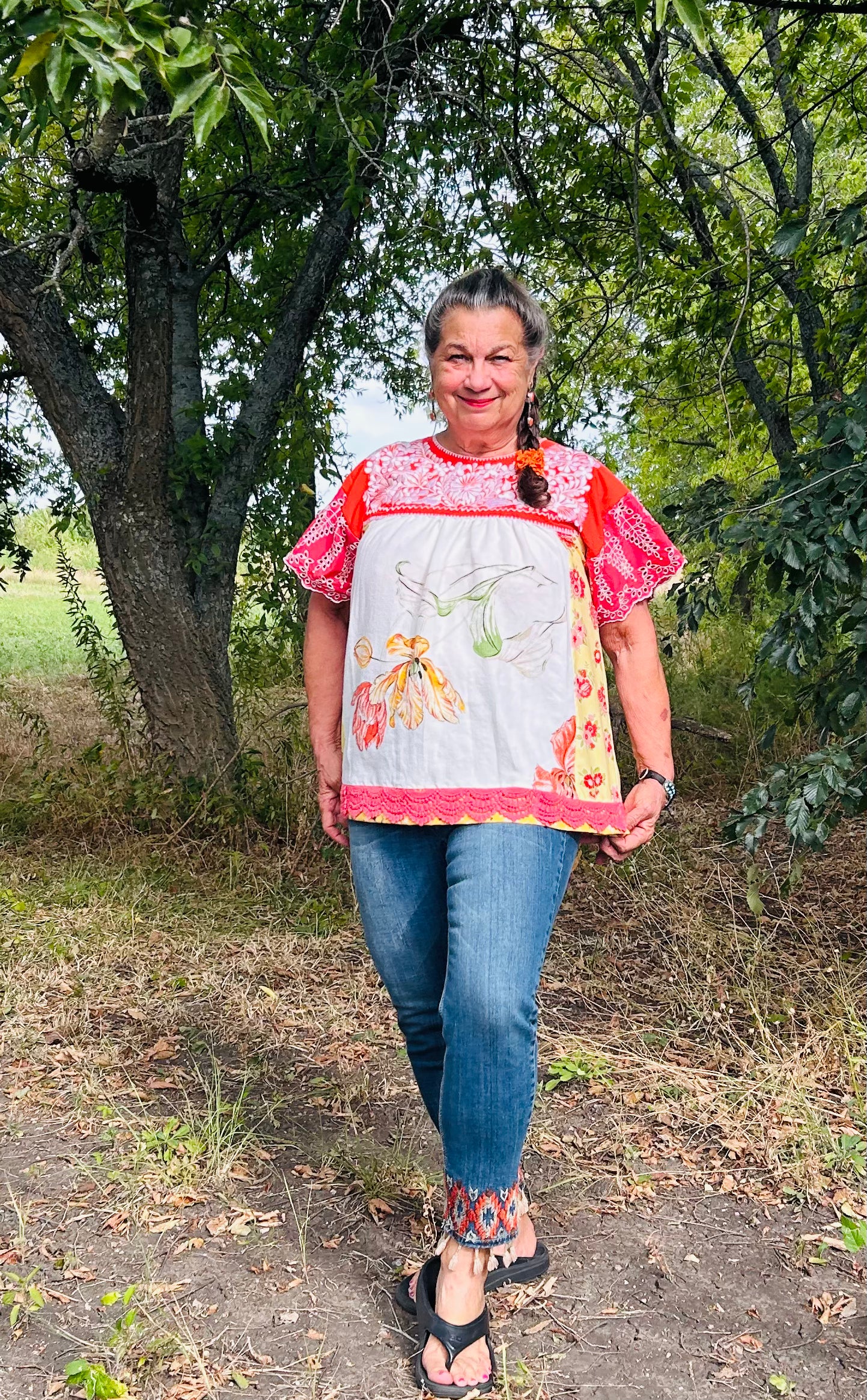 Vintage Frida Mexican Blouse
