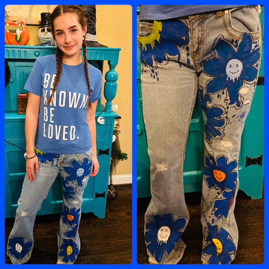I’m Blue Flower Power Jeans