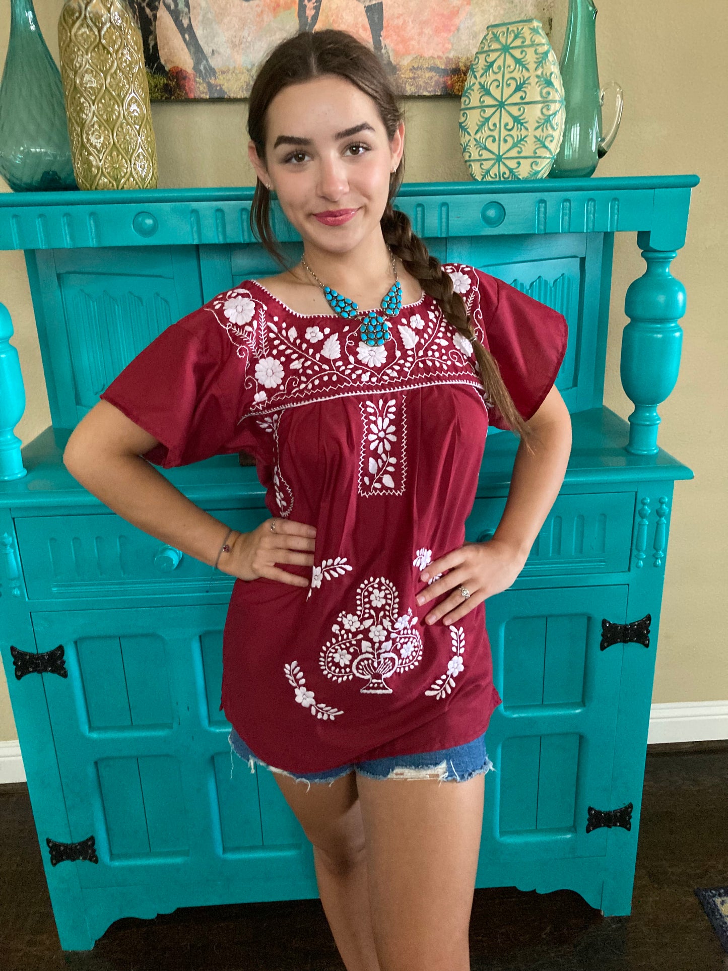 UT Texas Longhorns Aggie A&M Mexican Blouse Top small medium large xlarge 2xlarge 3xlarge