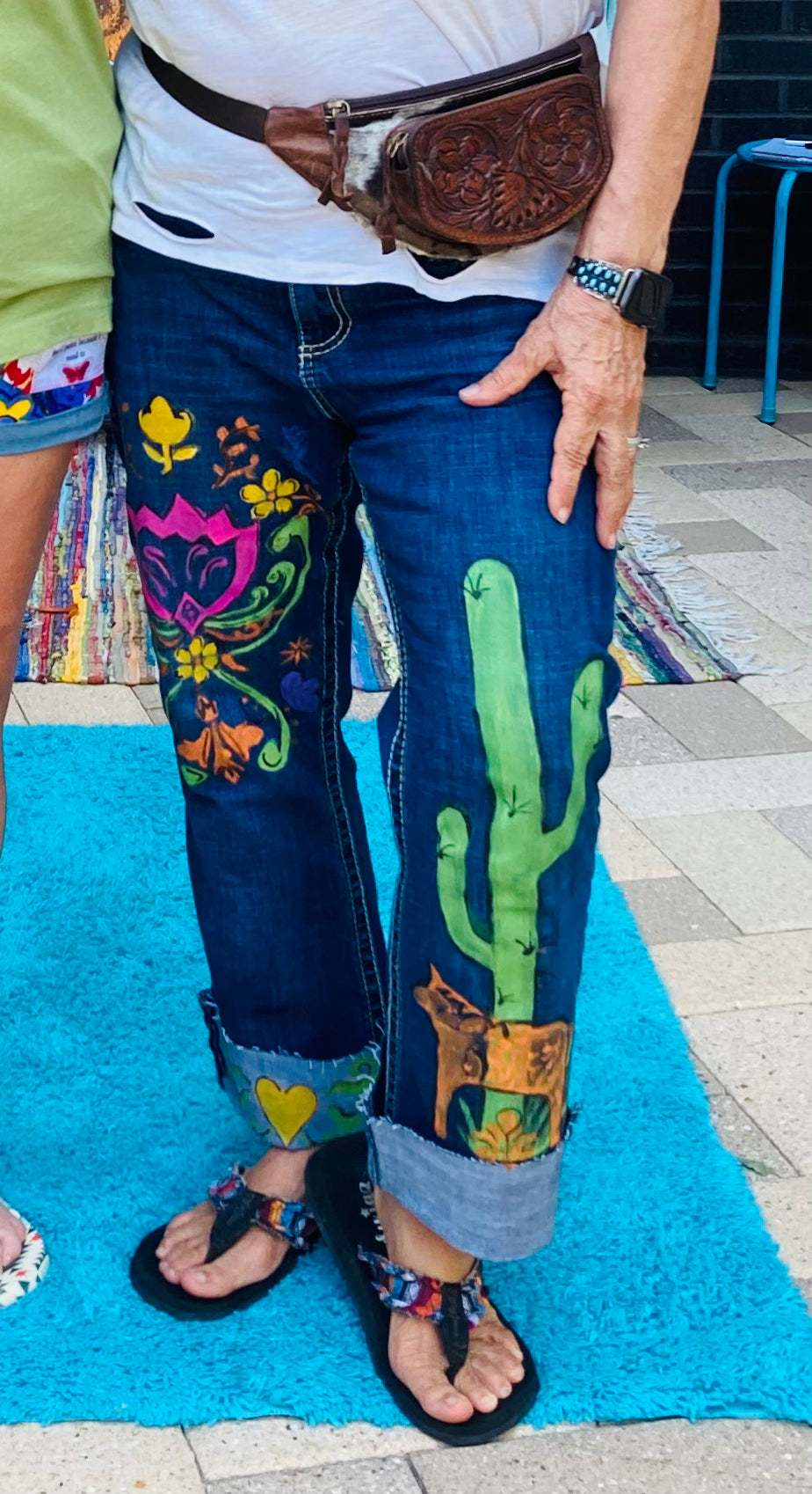 Don’t Donkey Around Cactus Mexican themed jeans