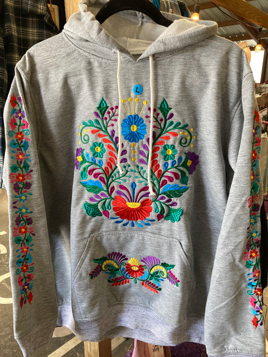 Mexican embroidery hoodie