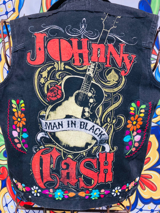 Johnny Cash Denim Vest Jacket